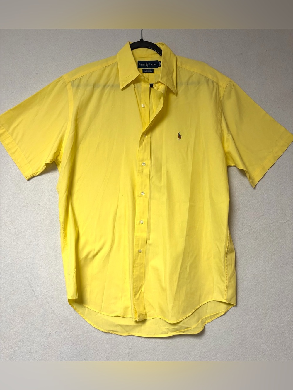 Ralph Lauren Blue Label Yellow Button Down Shirt Blake Fit Y2K Timeless 
Medium